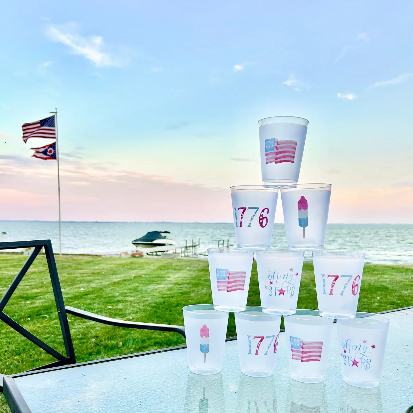 Fourth of July Party Cups Set/8