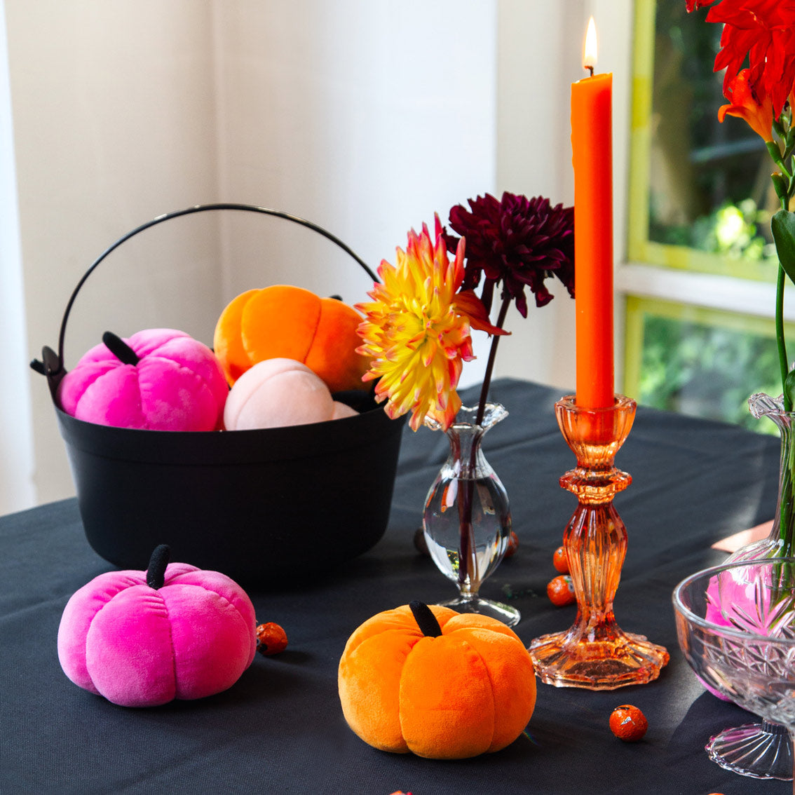 Small Velvet Pumpkin