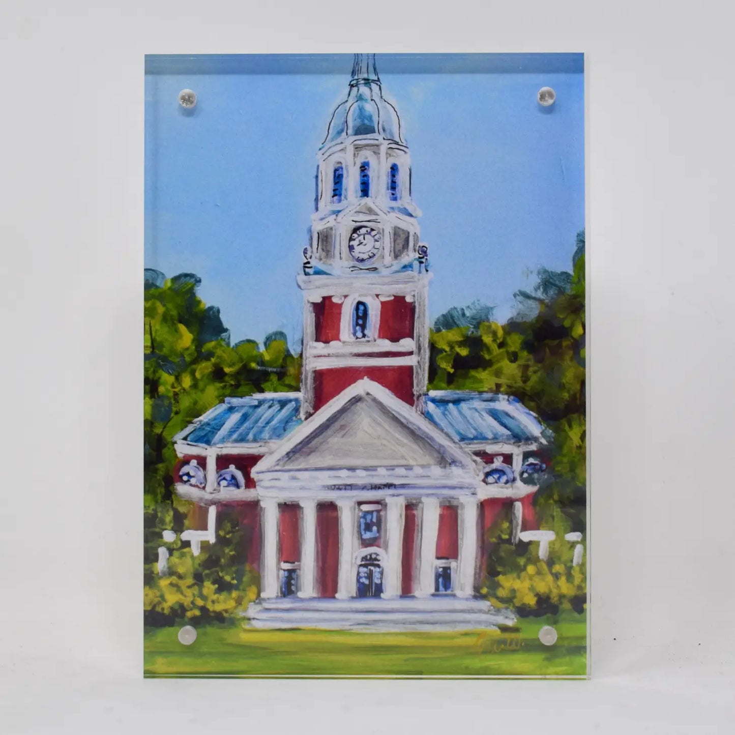 5 x 7 Collegiate Print in Acrylic Frame