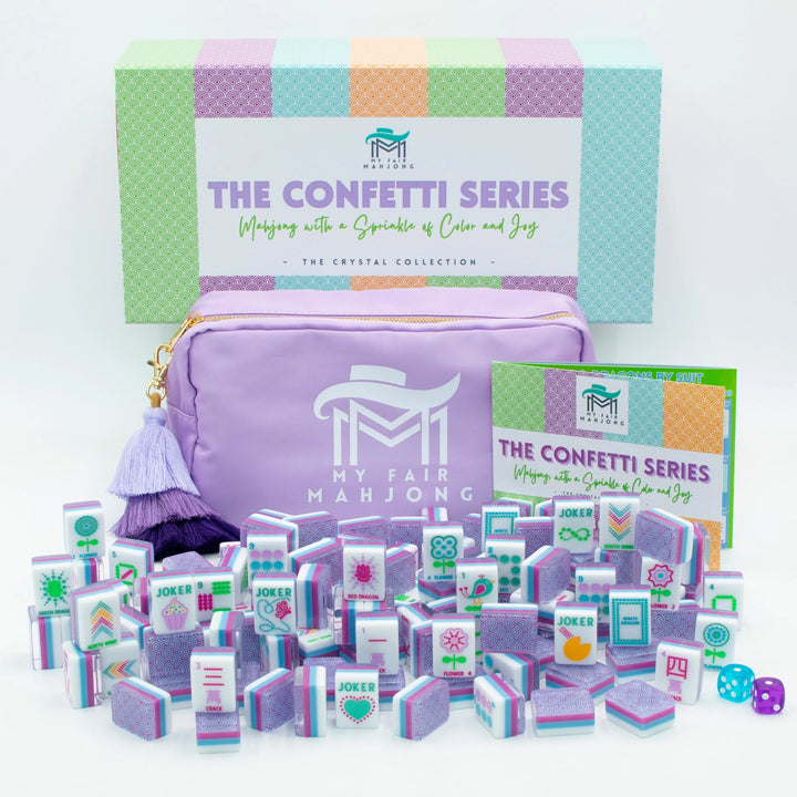 Crystal Confetti Mahjong Tile Set