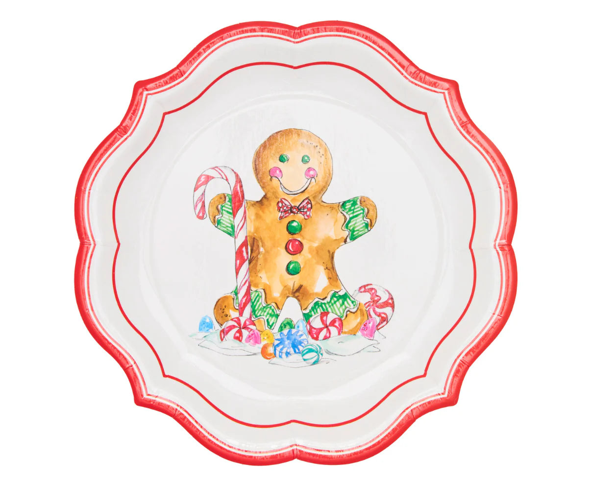 Gingerbread Salad Plate 8/PK