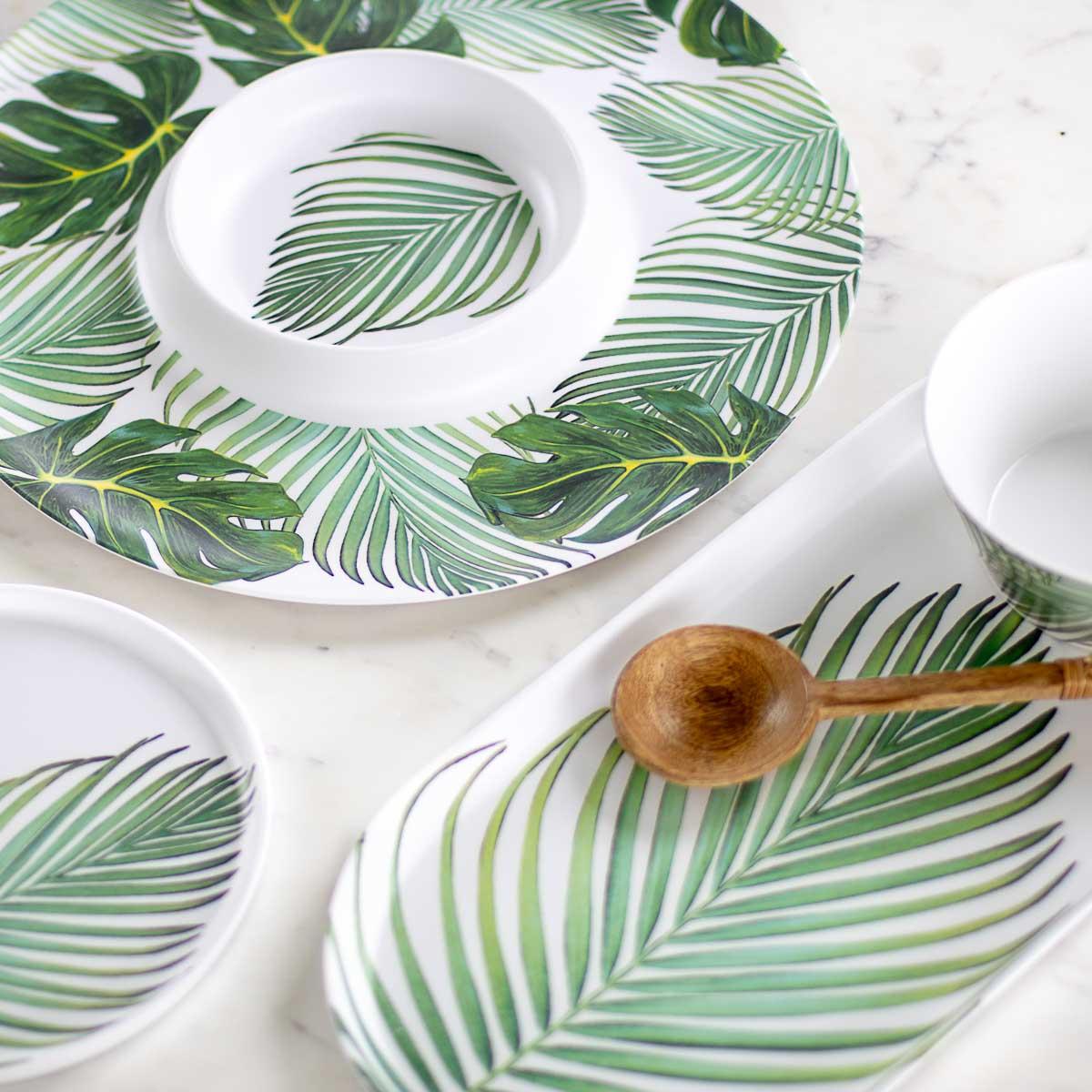 Palm Chic Melamine Serving Platter