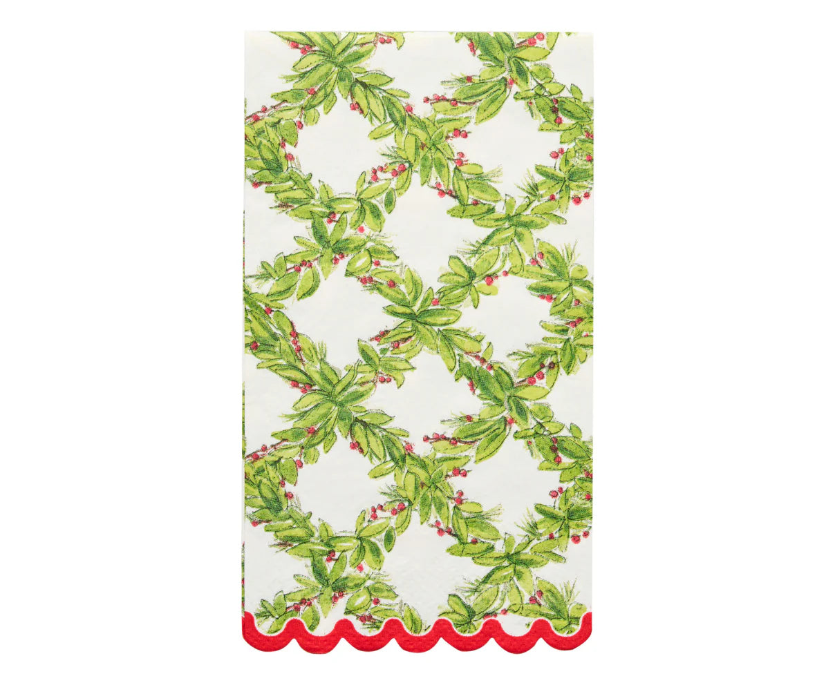 Holly Berry Guest Towels 20PK