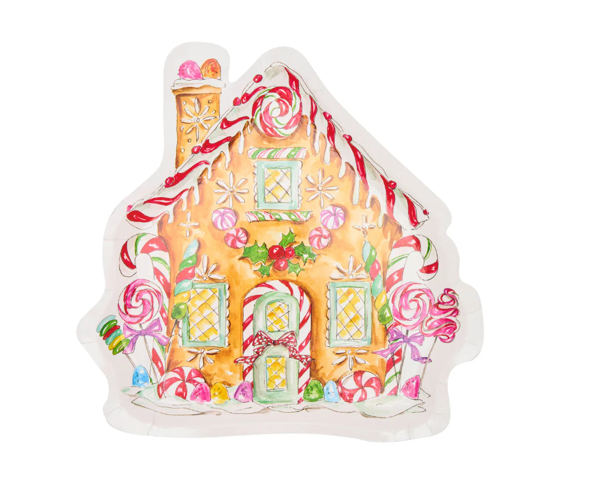 Die Cut Gingerbread Salad Plate 8/PK