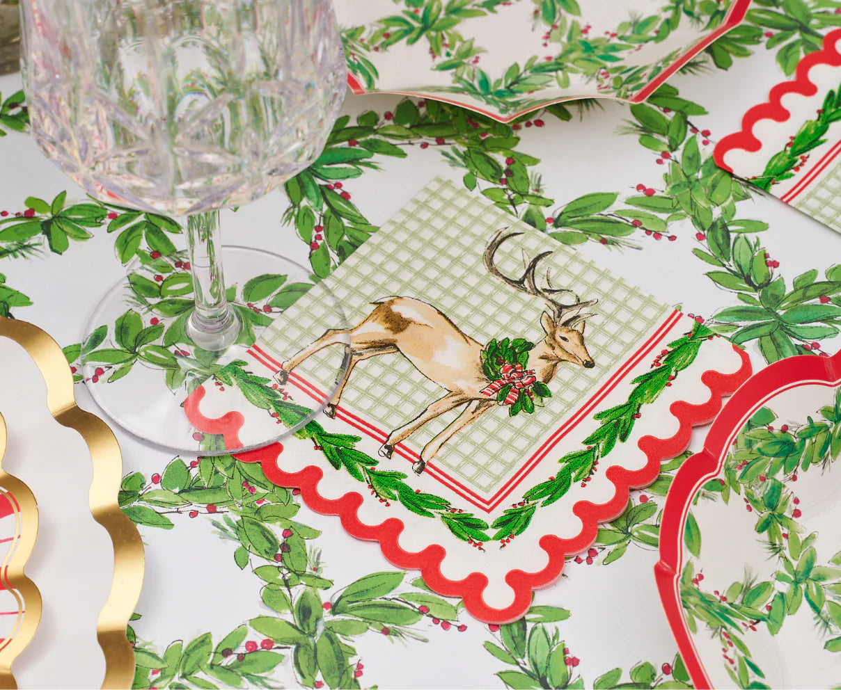 Holly Berry Cocktail Napkins 26PK