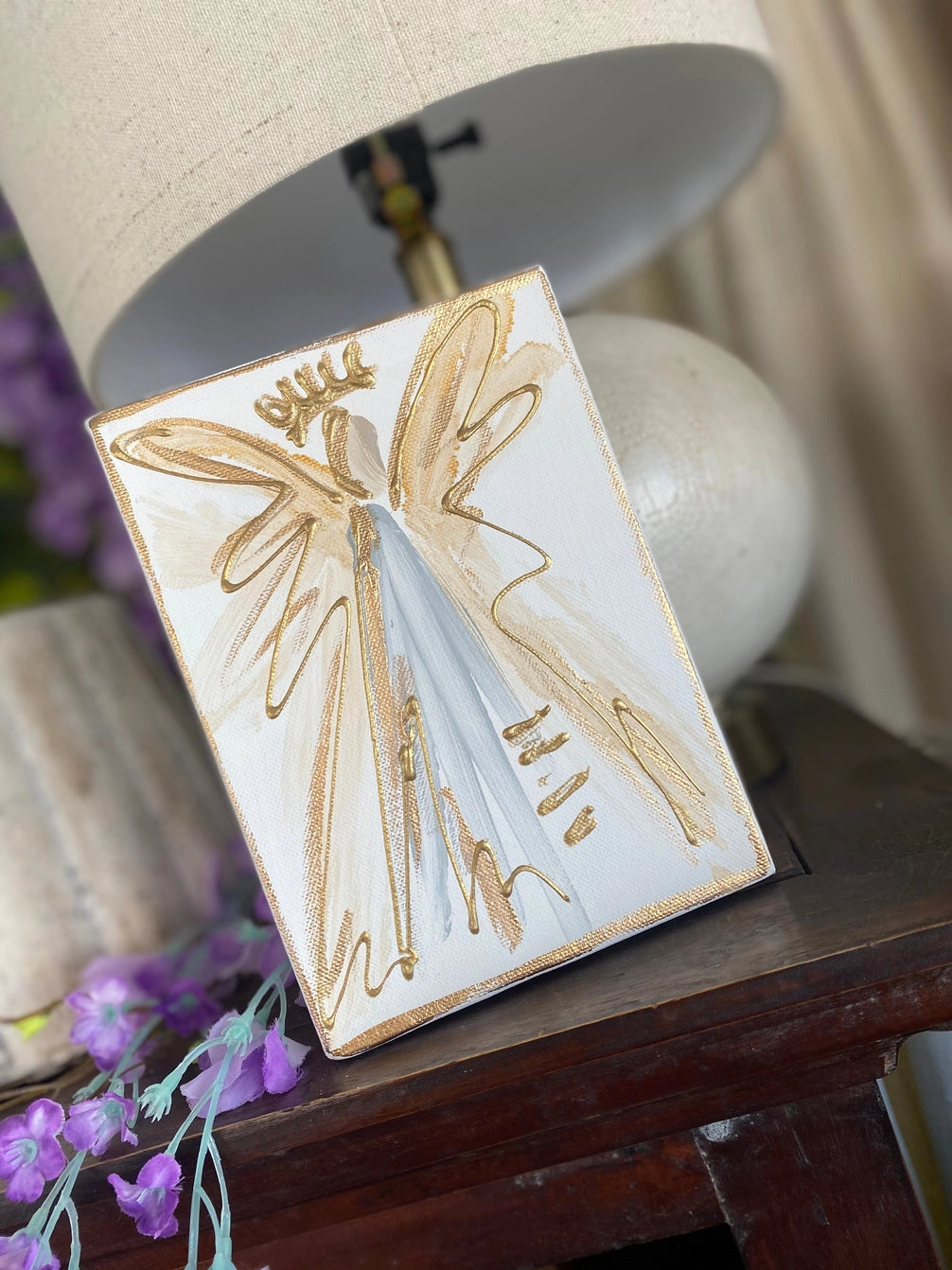 5" by 7" Angel Painting on Canvas