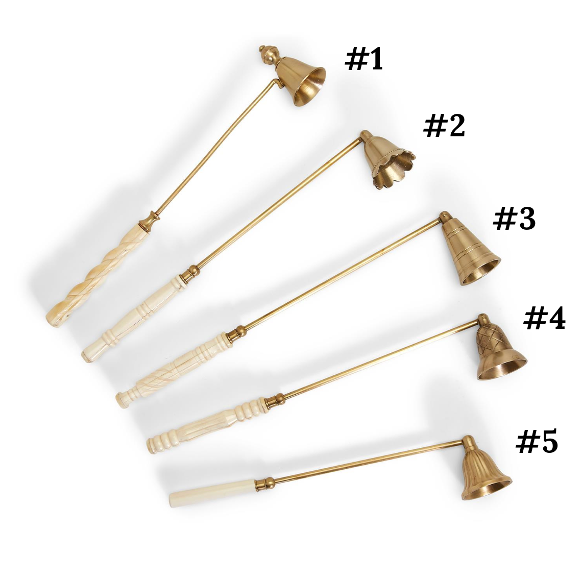Antiqued Gold Candle Snuffer