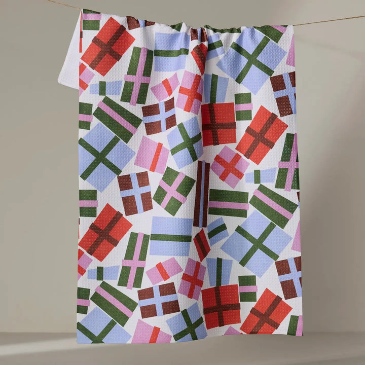 Winter Seasonal Geometry Kitchen Towel