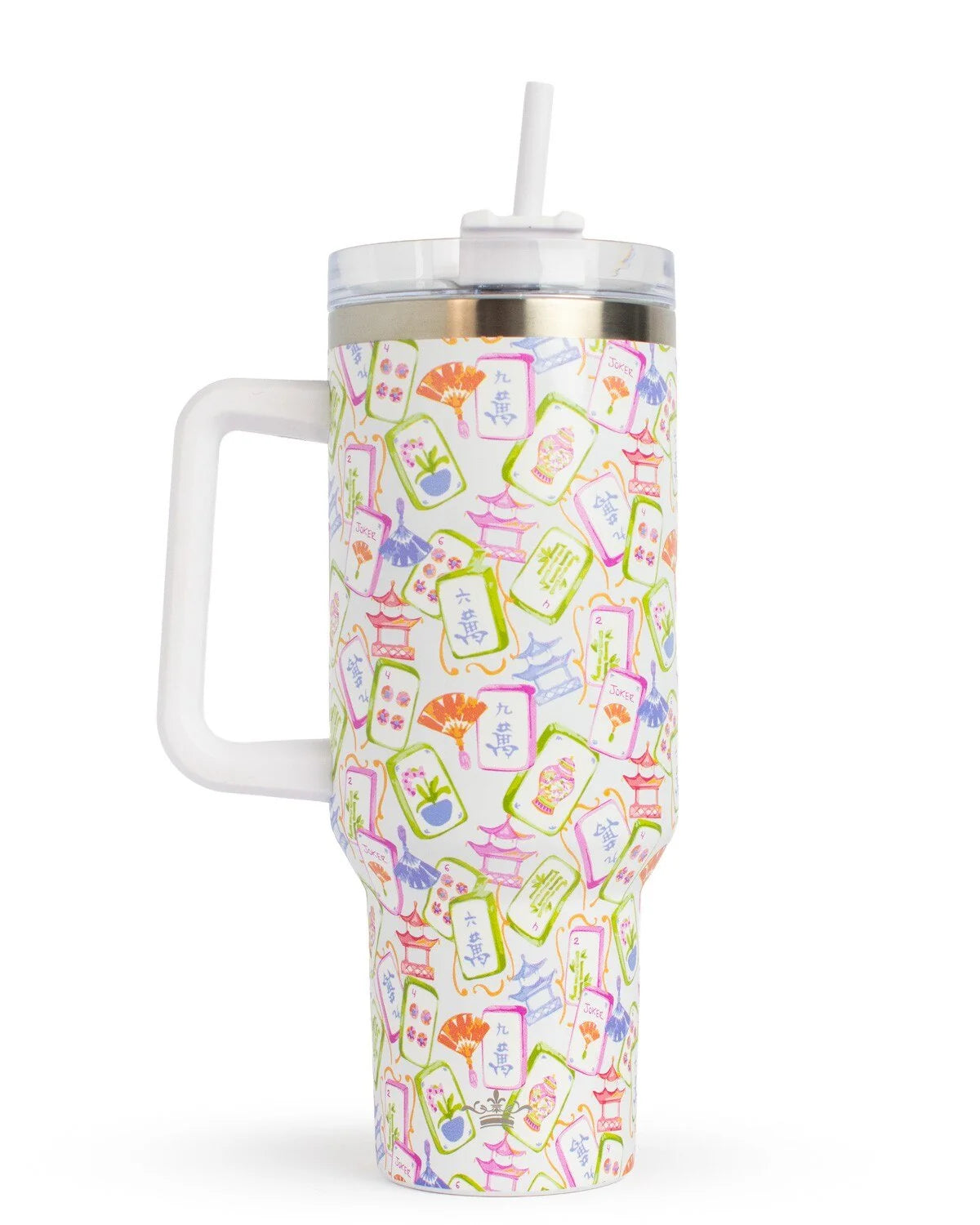 Mahjong Pattern 40 OZ Tumbler