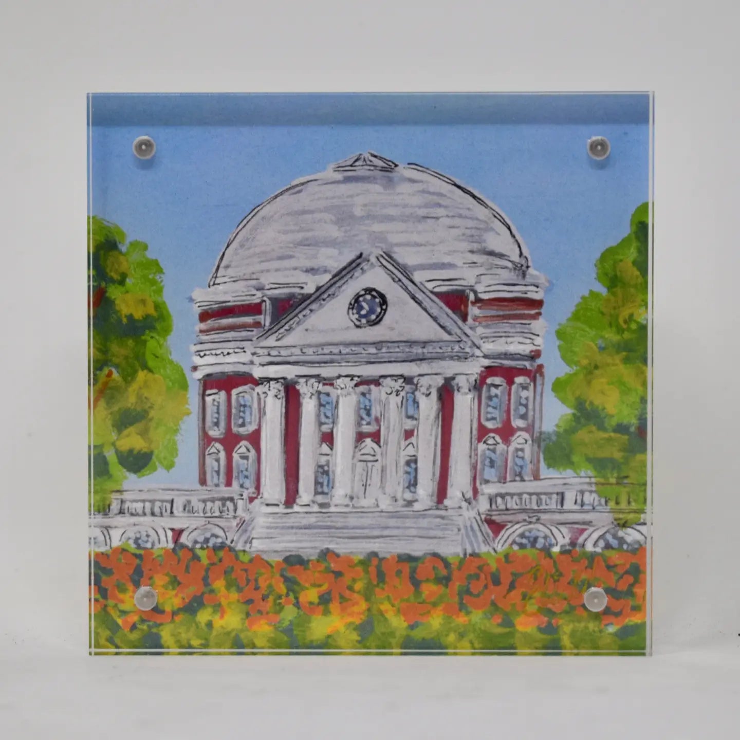4 x 4 Collegiate Print in Acrylic Frame