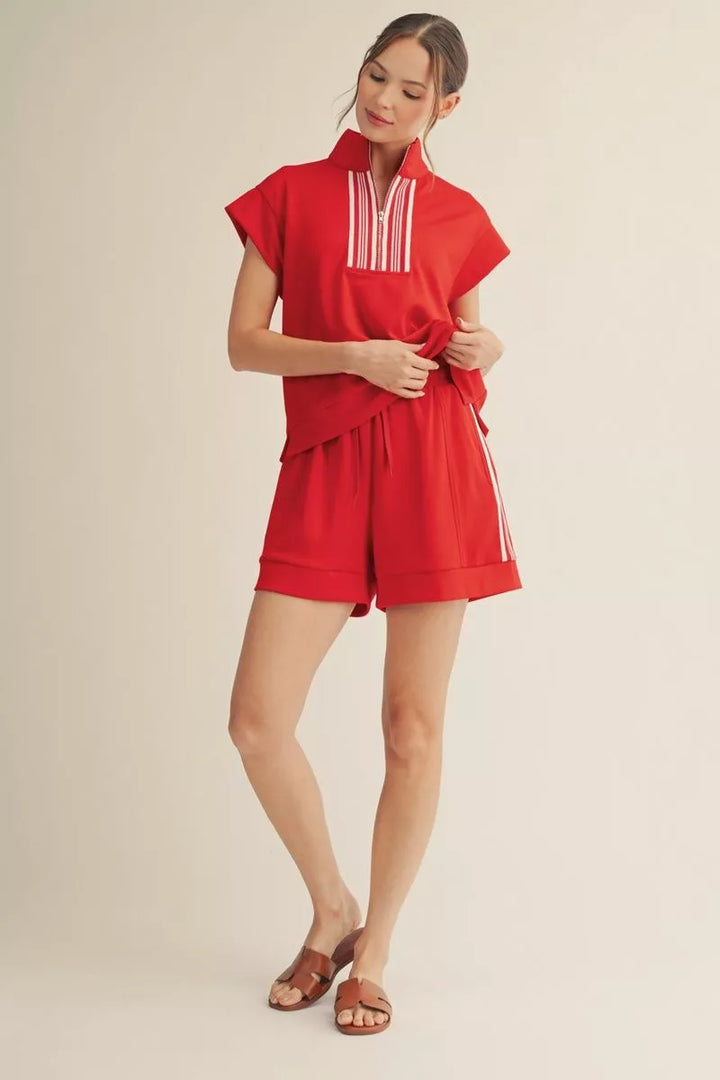 Jackie Red Sporty Set