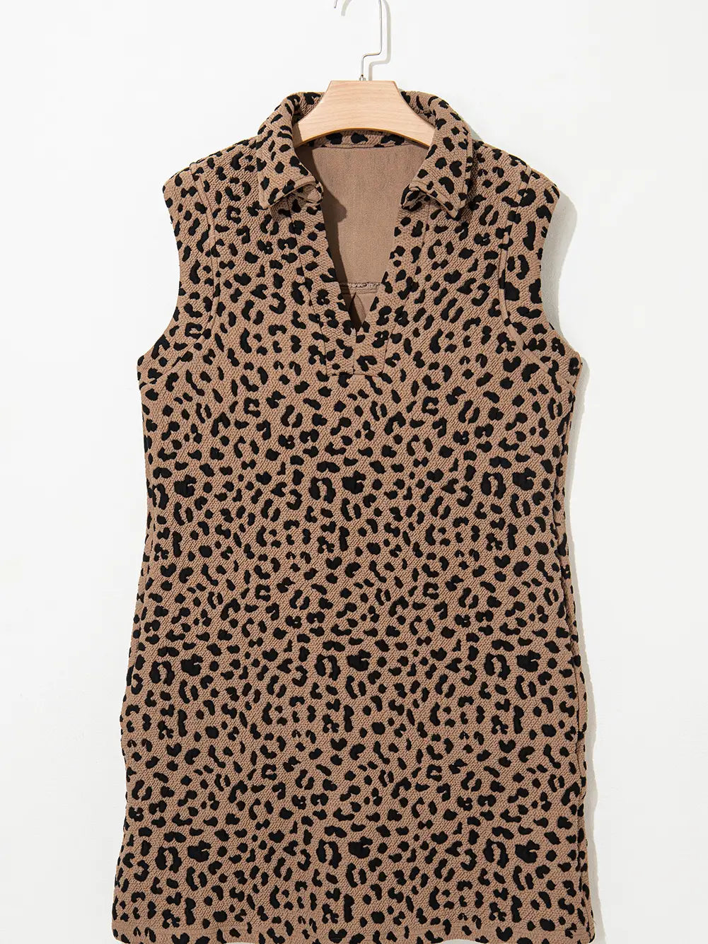 Karina Leopard Collared Dress