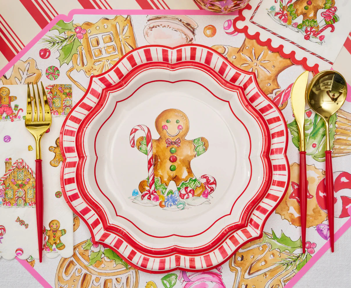 Gingerbread Salad Plate 8/PK