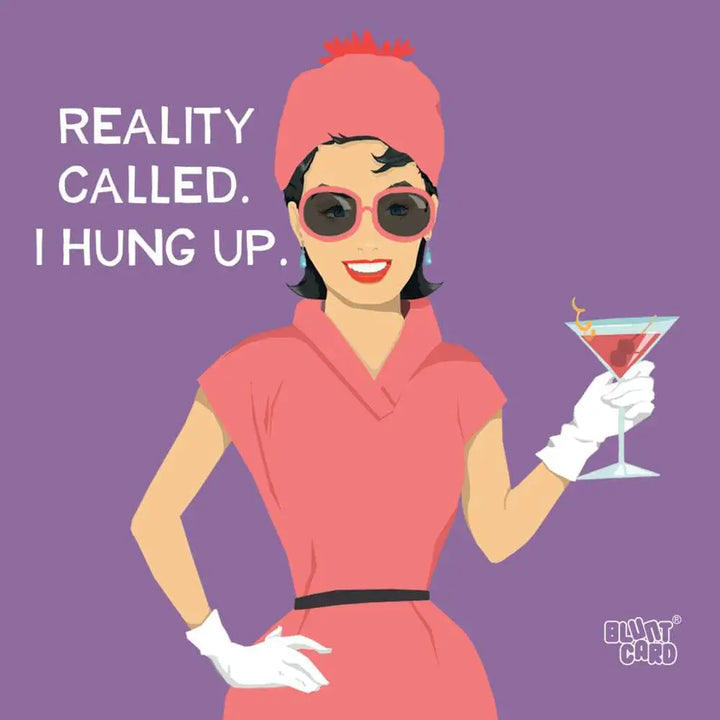 Reality Called Cocktail Napkin