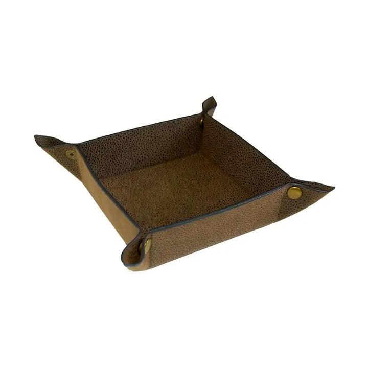 Small Faux Suede Valet Tray