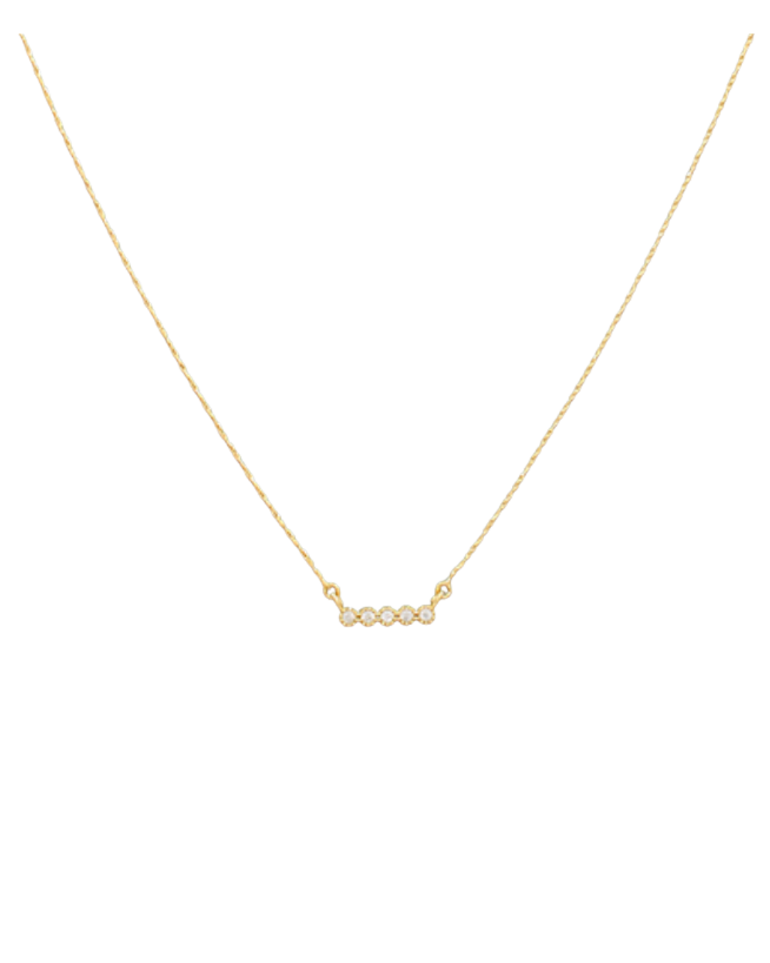 Dainty CZ Pendant Necklace