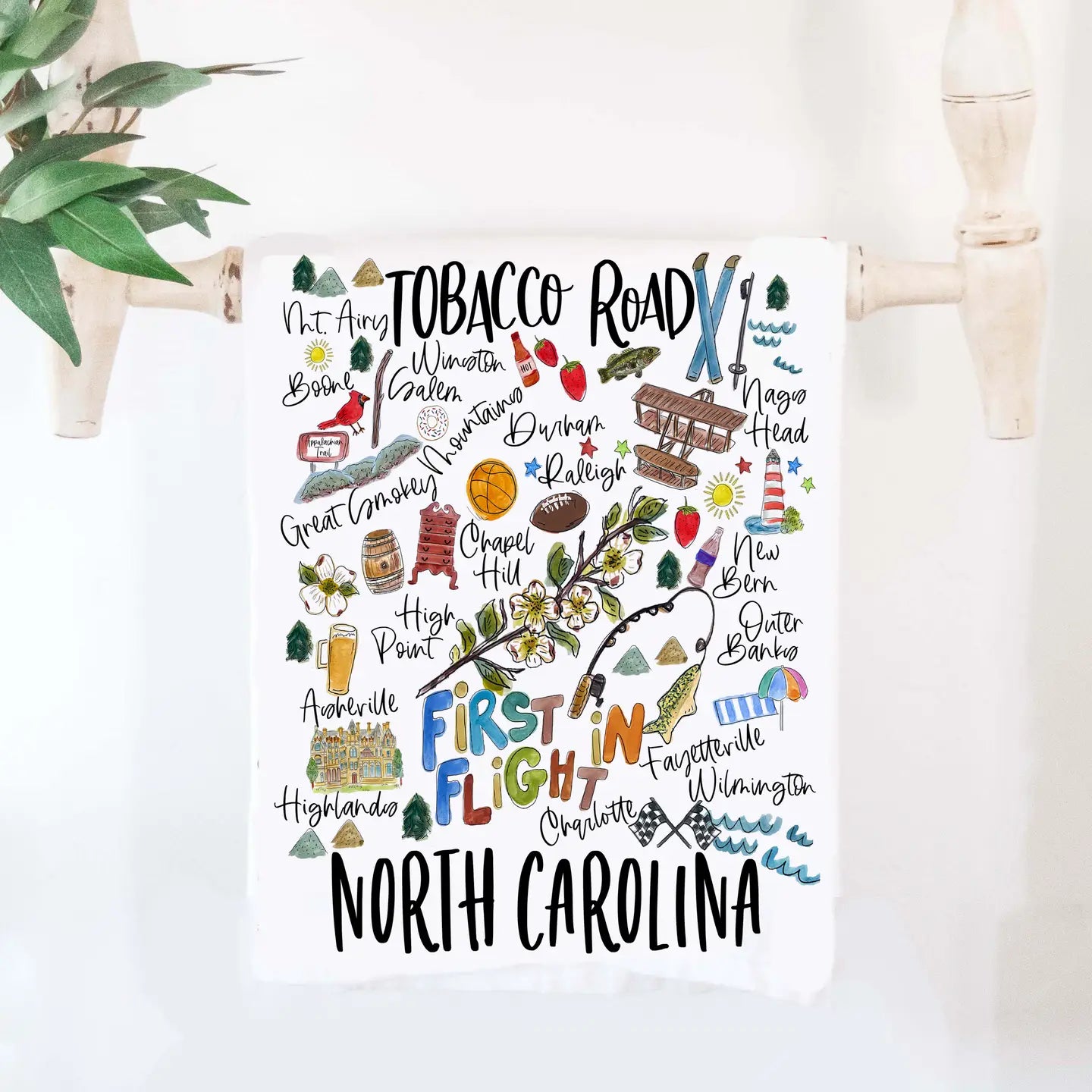 State of NC Tea Towel