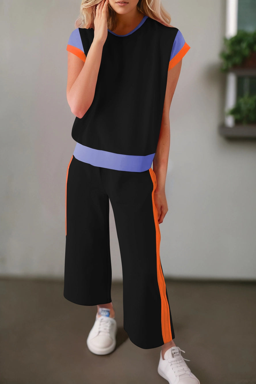 Nova Colorblock Top & Pants Set
