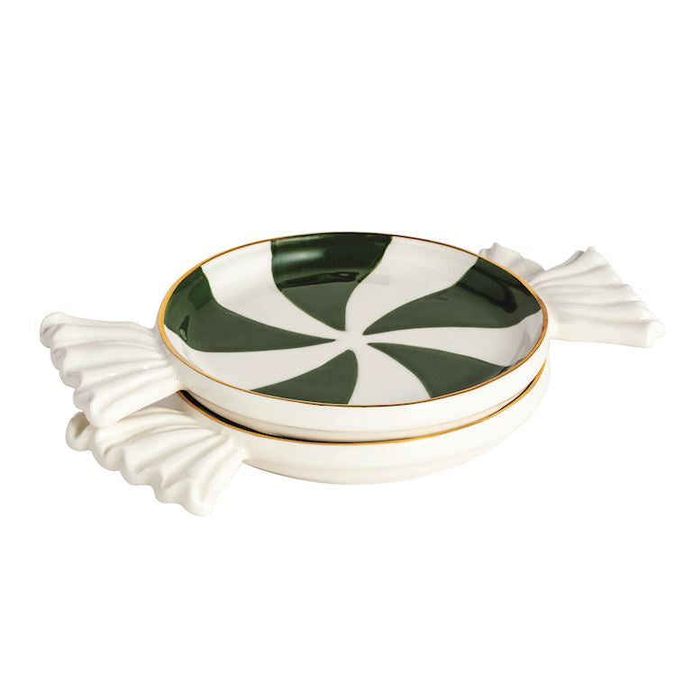 Peppermint Candy Tidbit Plate