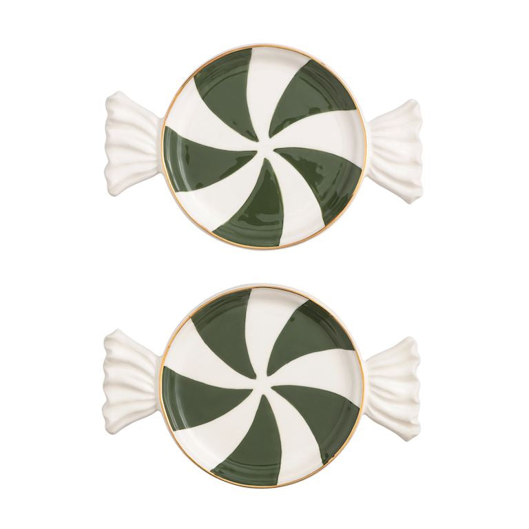 Peppermint Candy Tidbit Plate