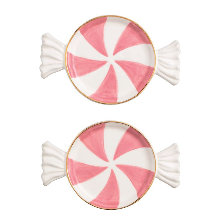 Peppermint Candy Tidbit Plate