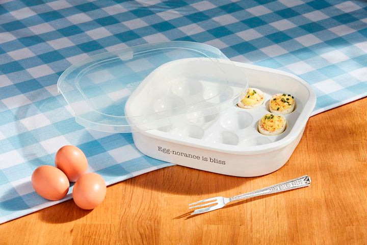 Deviled Egg Dish with Lid