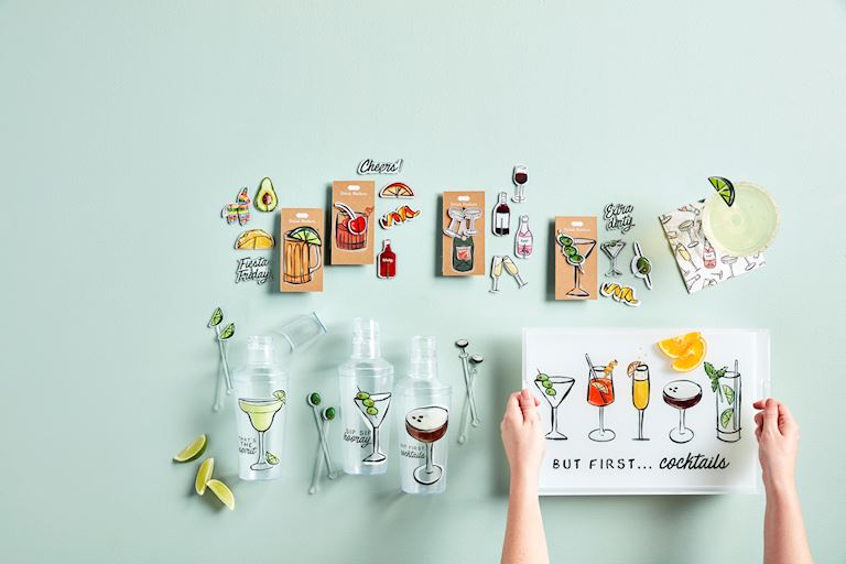 Fun Acrylic Bar Tray