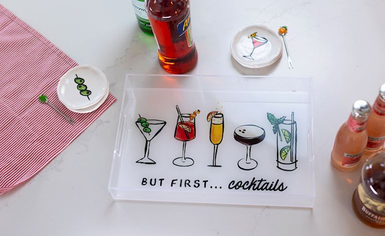 Fun Acrylic Bar Tray