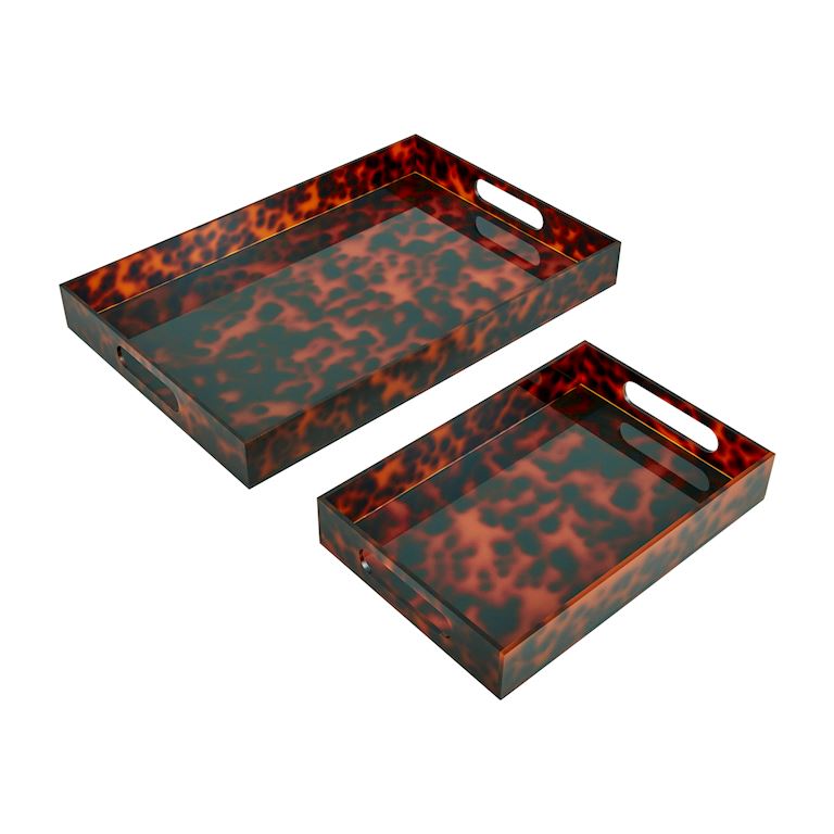 Brown Tortoise Acrylic Tray