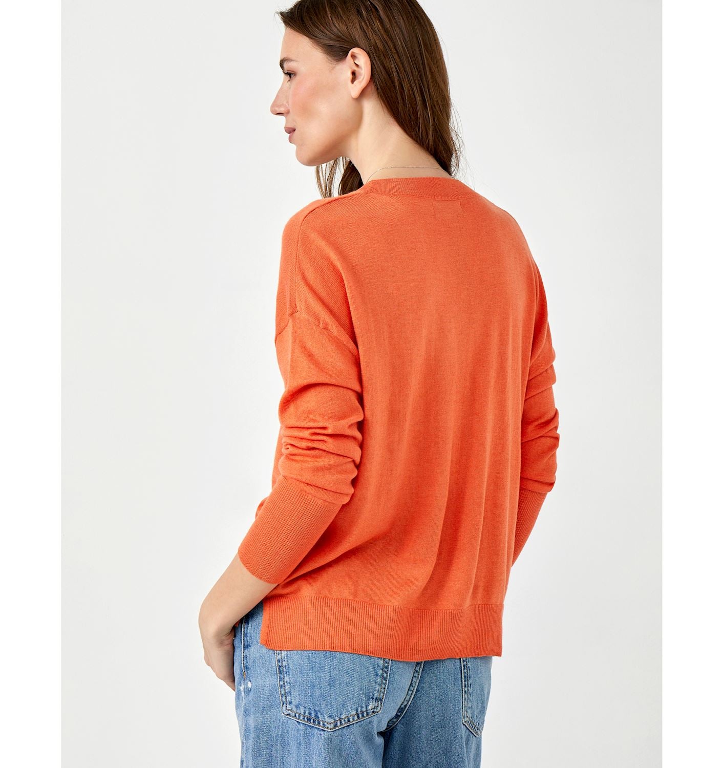 Ellie Cashmere Blend V Neck Sweater