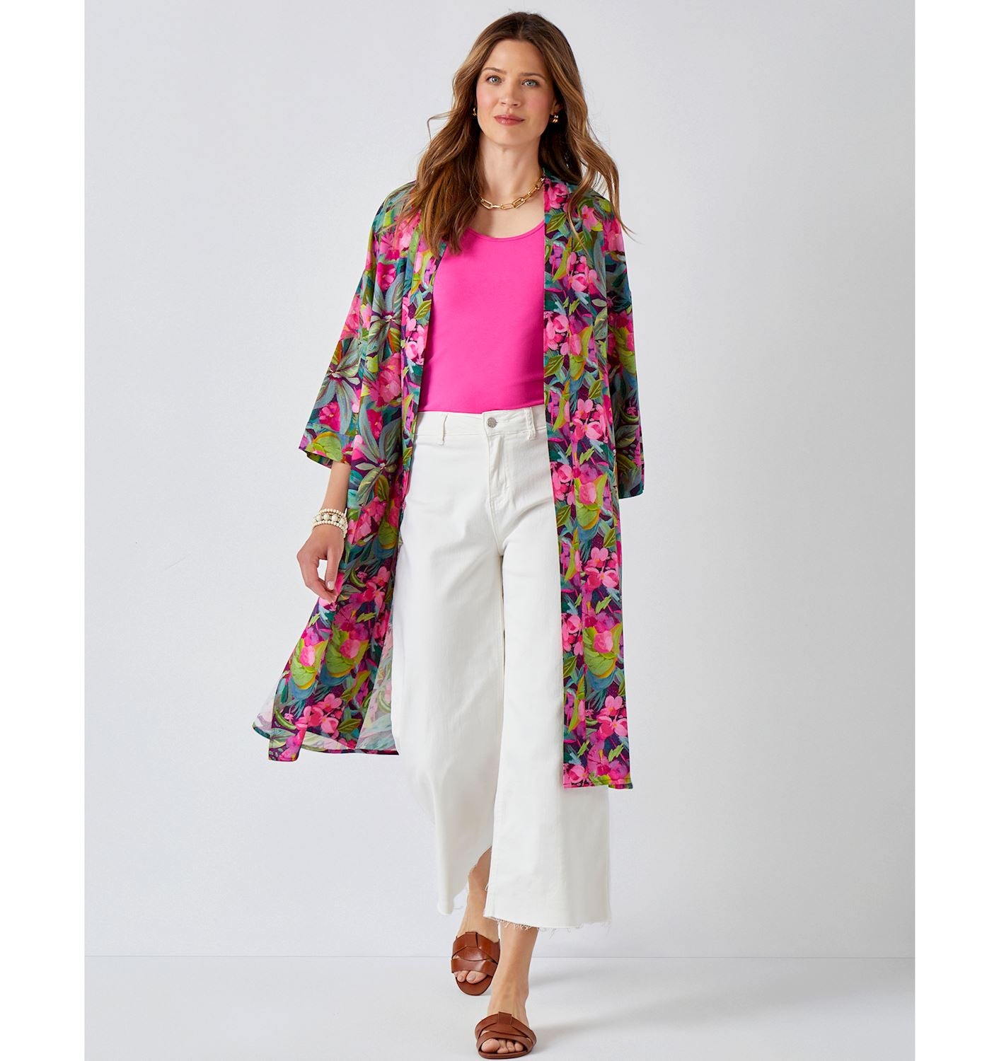 Lara Flowers Open Kimono