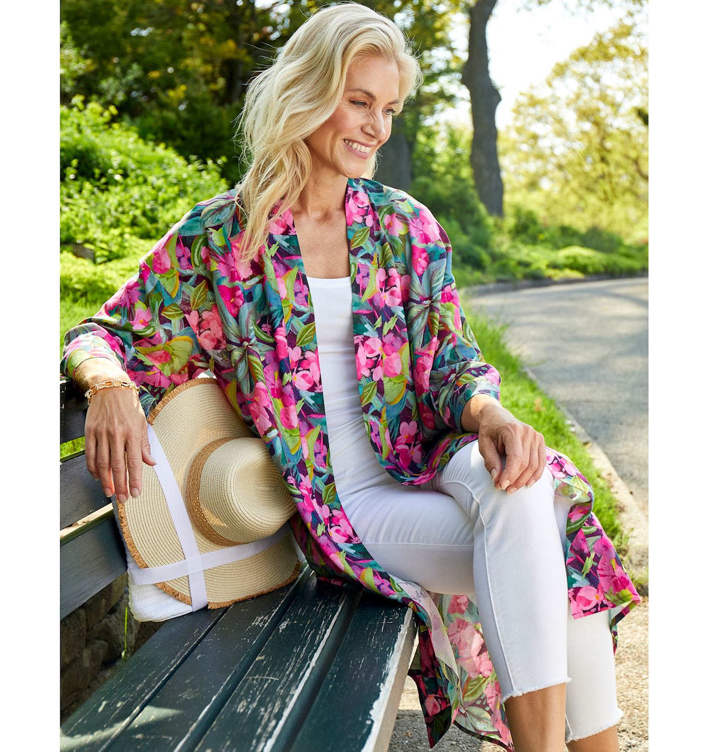 Lara Flowers Open Kimono