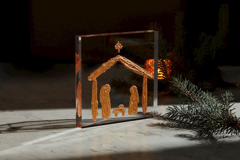 Acrylic Nativity Art Plaque