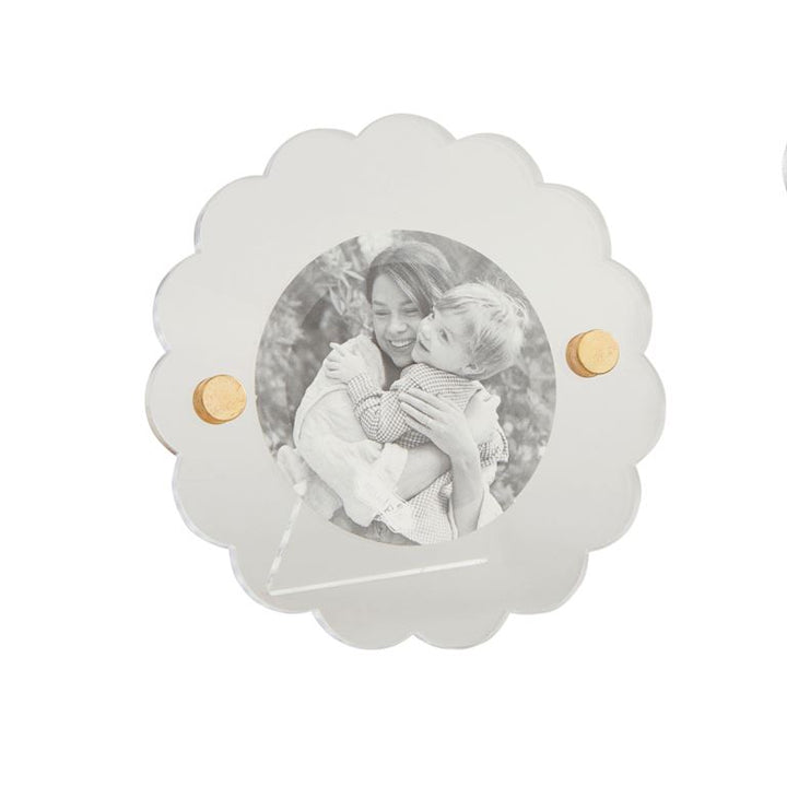 Scalloped Acrylic Photo Frame