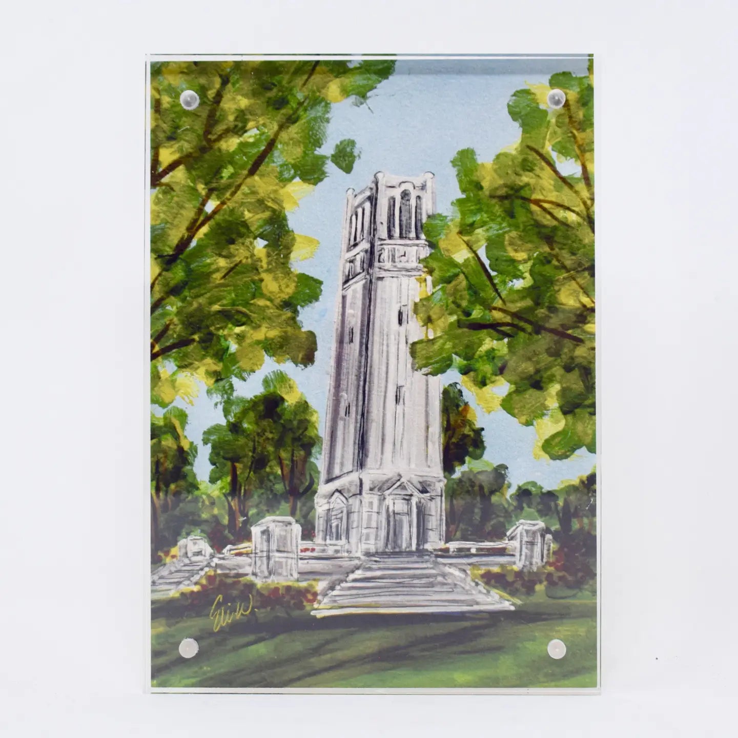 5 x 7 Collegiate Print in Acrylic Frame