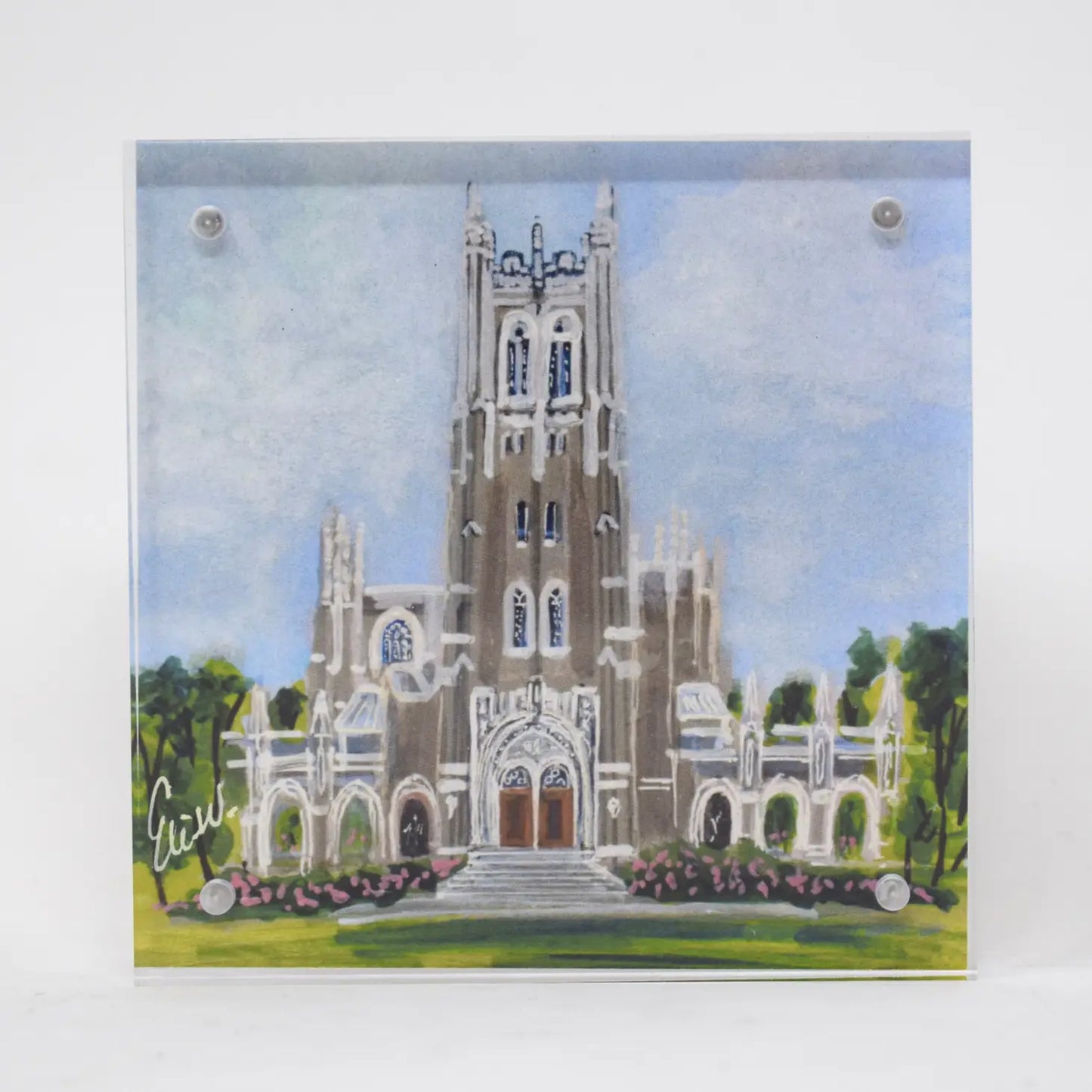 4 x 4 Collegiate Print in Acrylic Frame