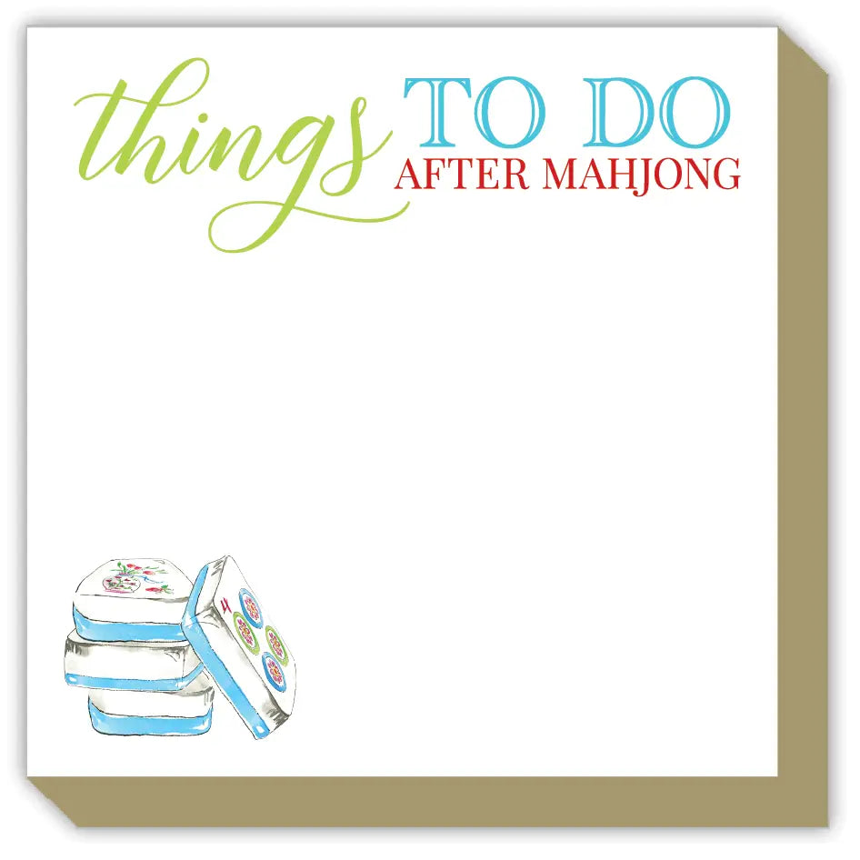 Mahjong Themed Luxe Notepad
