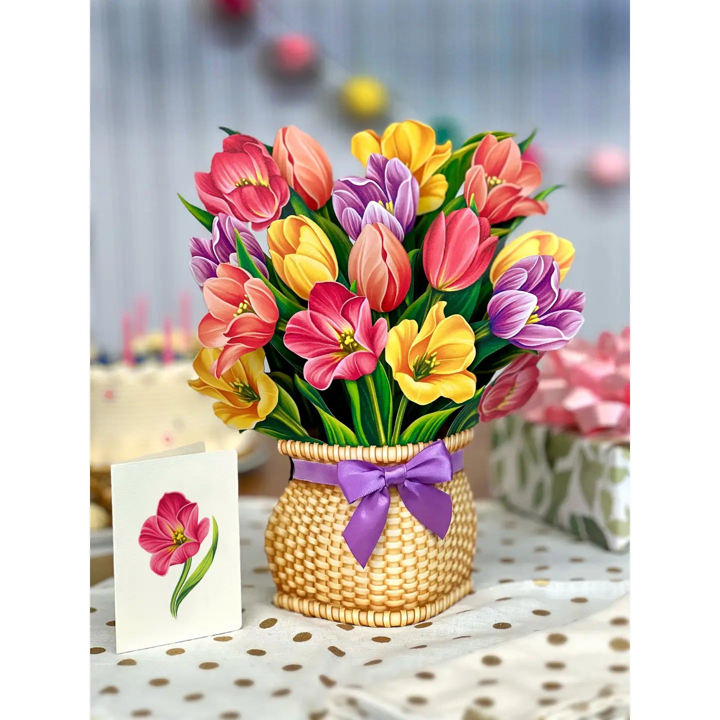 Floral Arrangement Pop Up Card