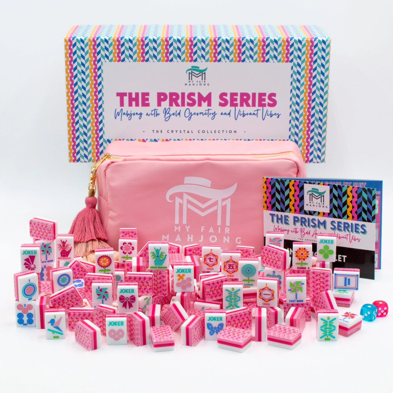 Crystal Prism Mahjong Tile Set