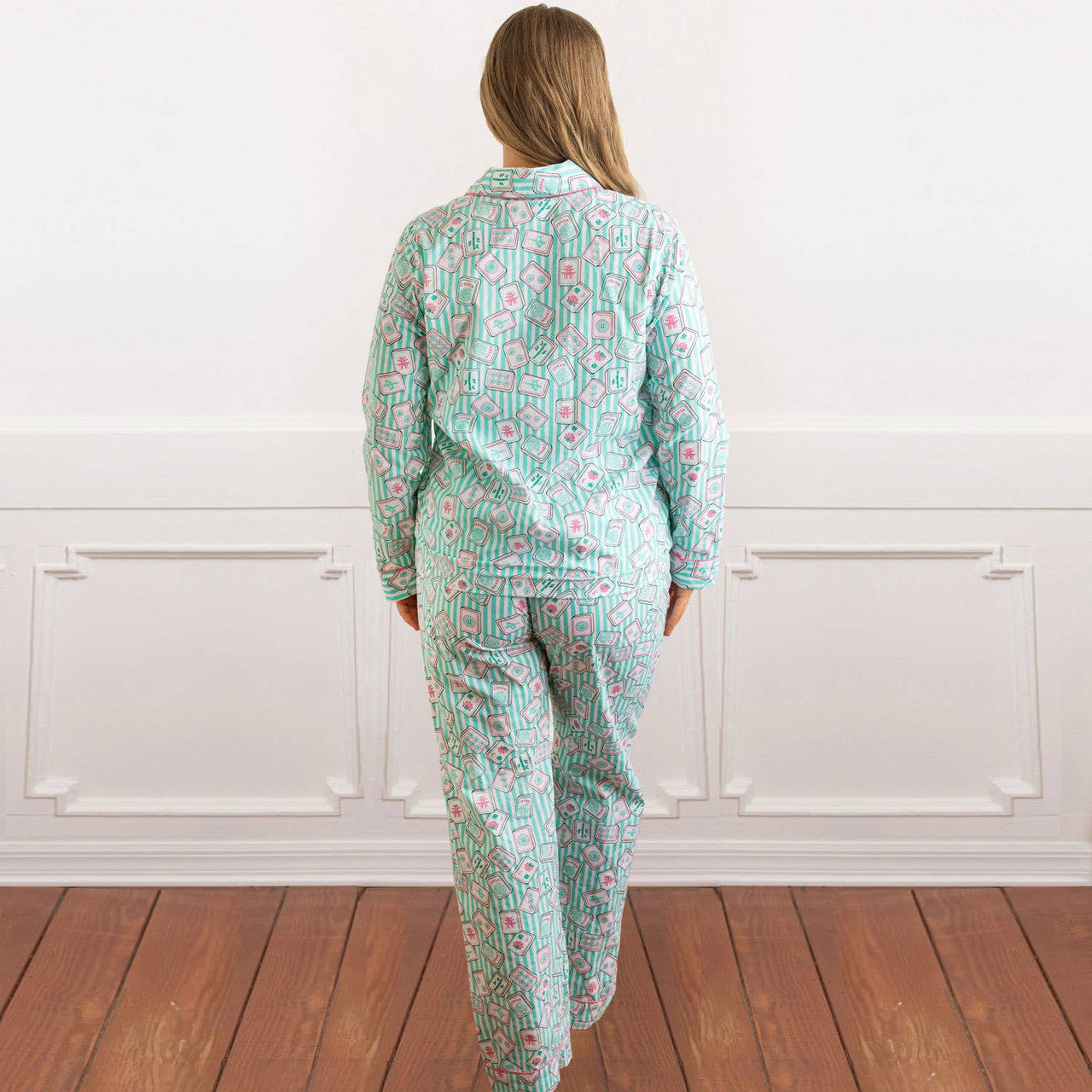 Mahjong Long Pajama Set
