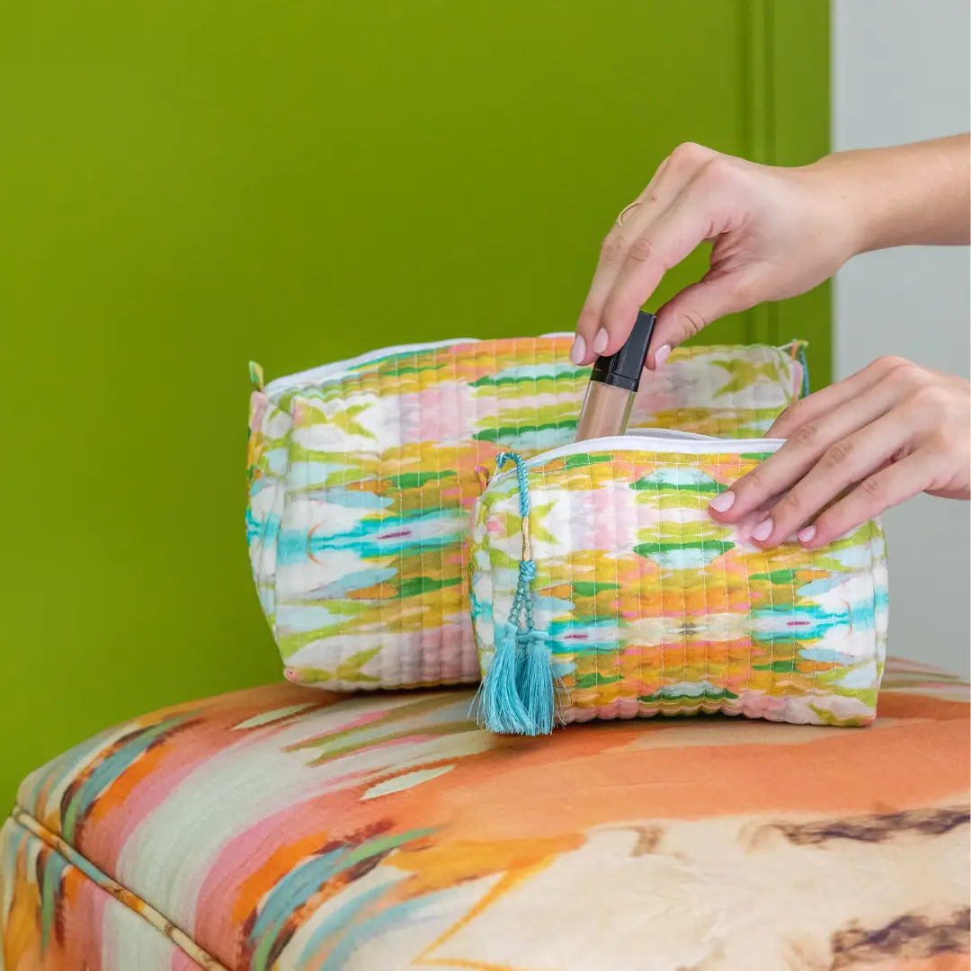 Quilted Cosmetic Bag