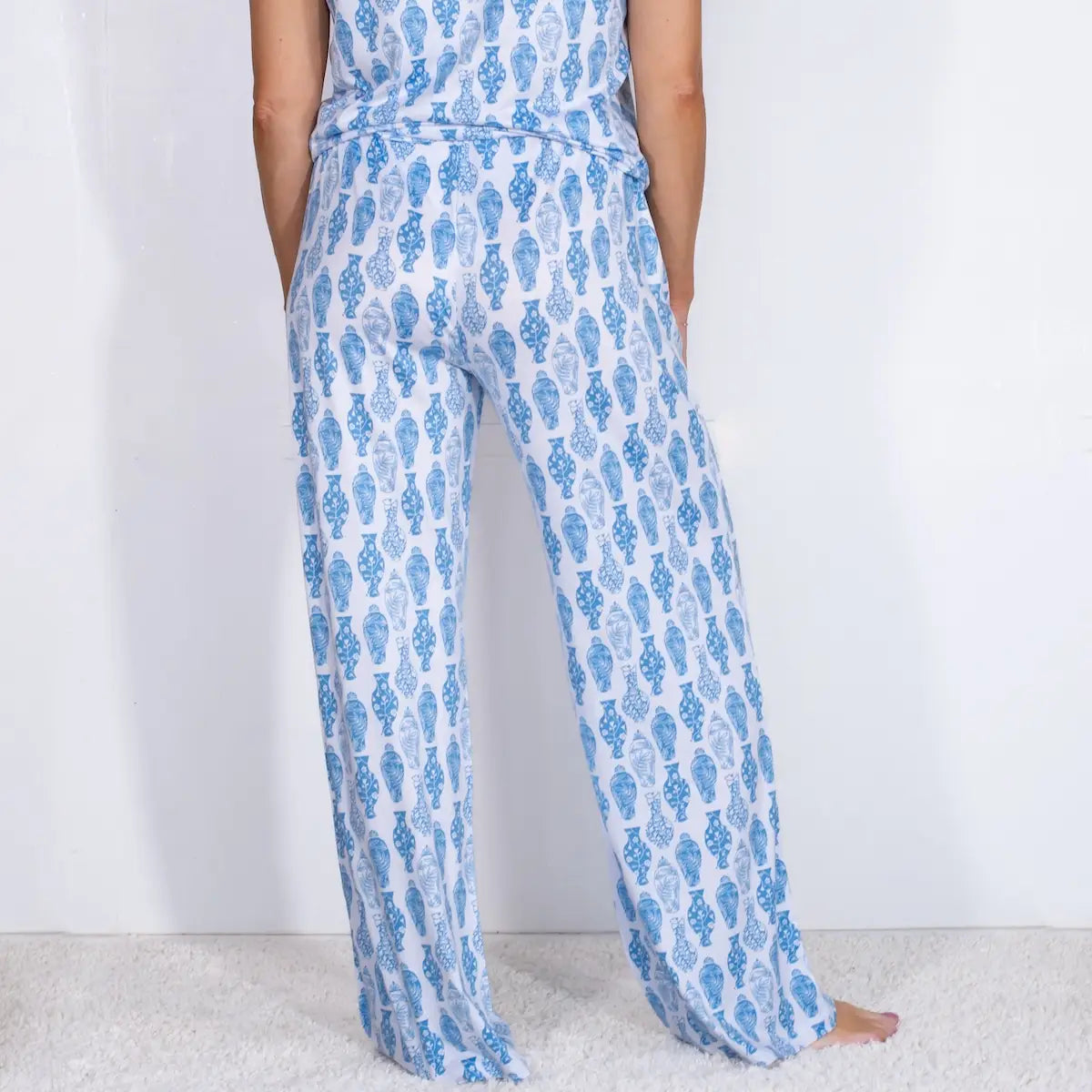 Blue Ginger Jars Pajama Set