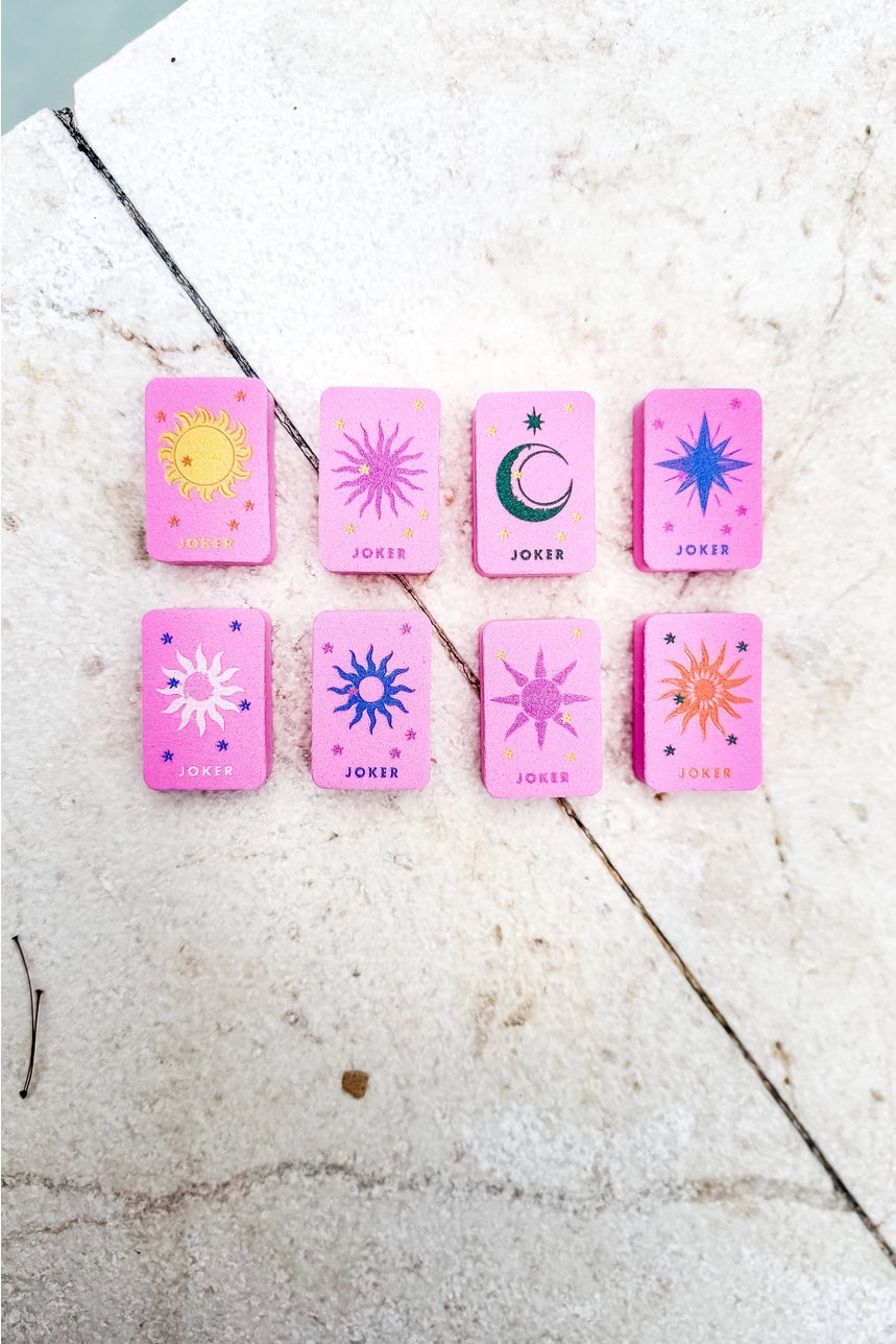 Pink Floating Mahjong Tile Set