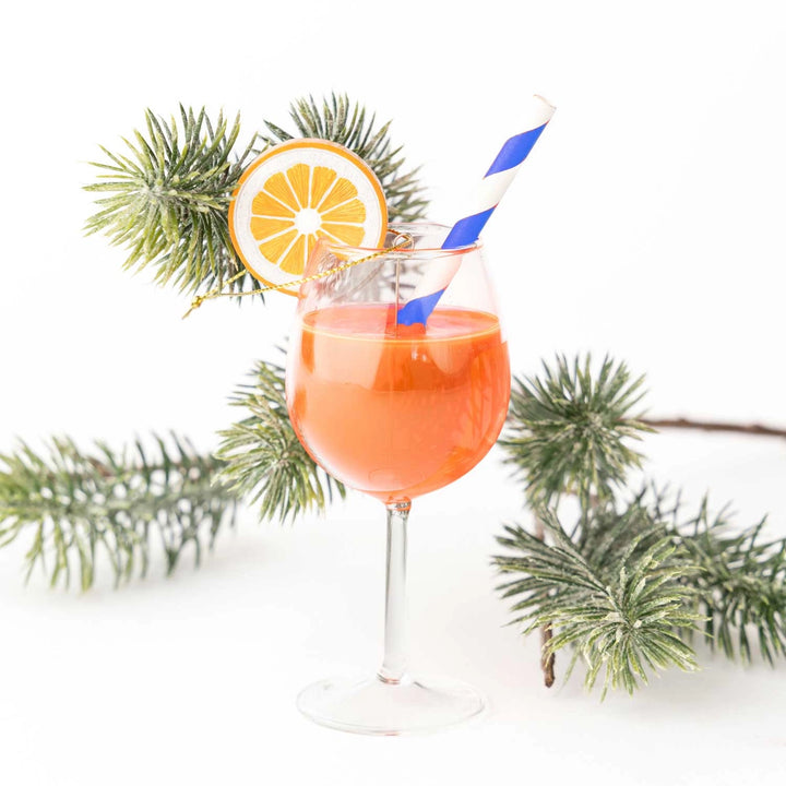 Aperol Spritz Glass Ornament