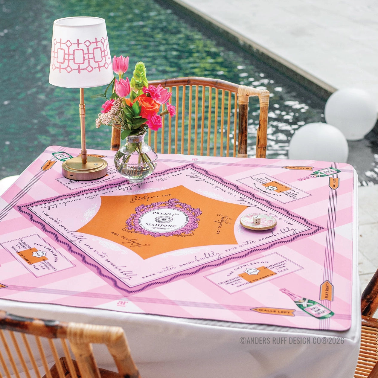 Bams & Bubbly Mahjong Mat