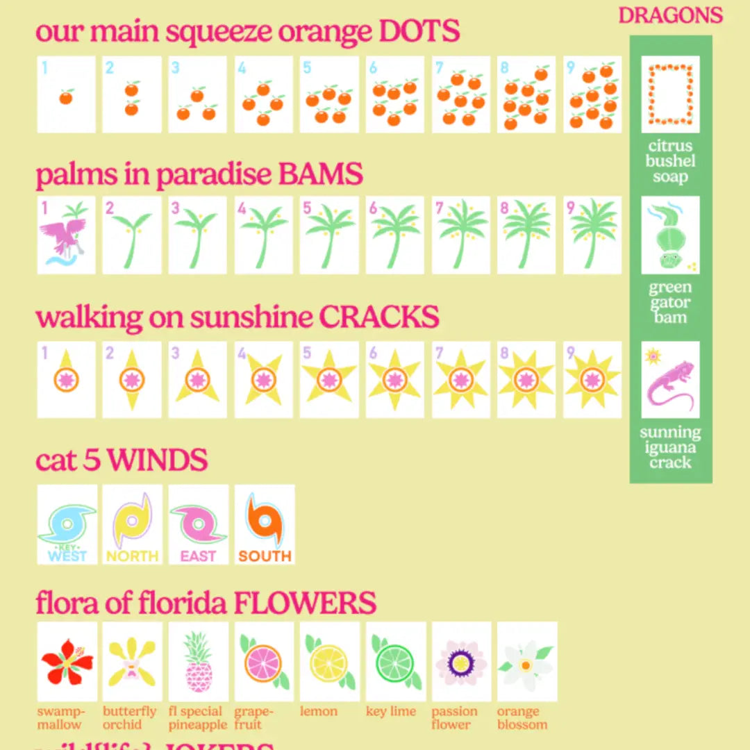 Sunshine Mahjong Tile Set