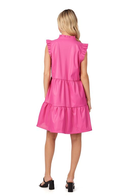 Tabitha Leather Tiered Dress *60% OFF*
