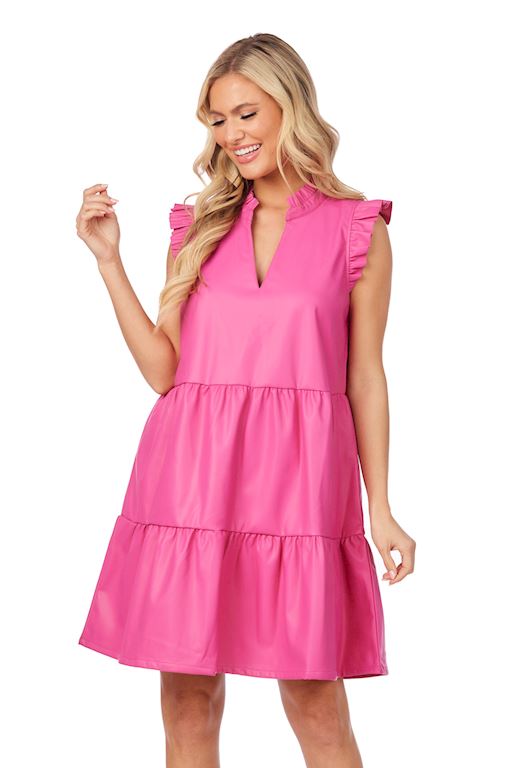 Tabitha Leather Tiered Dress *60% OFF*