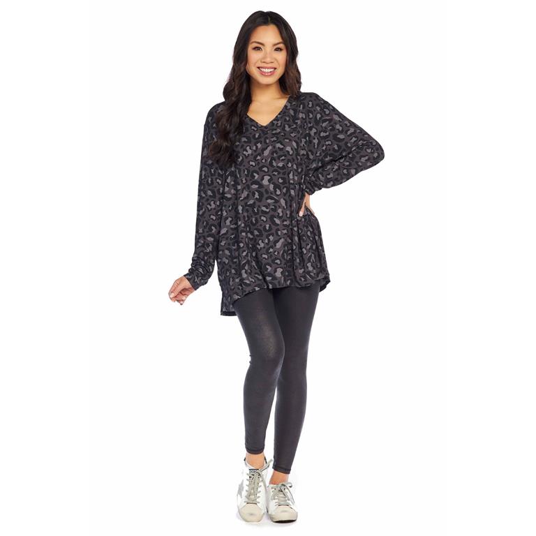Crew Oversized Animal Print T Shirt OS