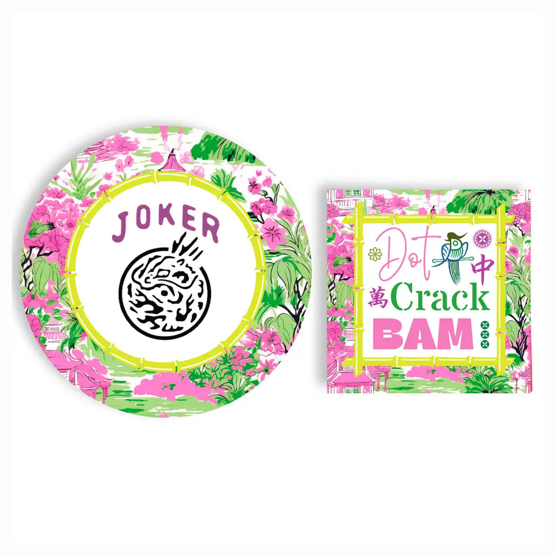 Mahjong Plates & Napkins Set